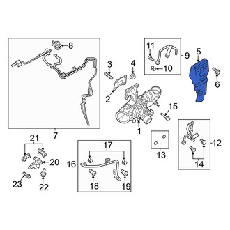 Ford OE - Turbocharger Mount Heat Shield