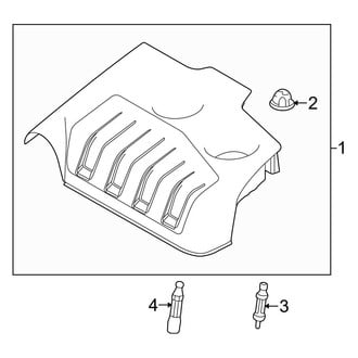Ford OE - Engine / Transaxle - Engine Appearance Cover (2.0L)