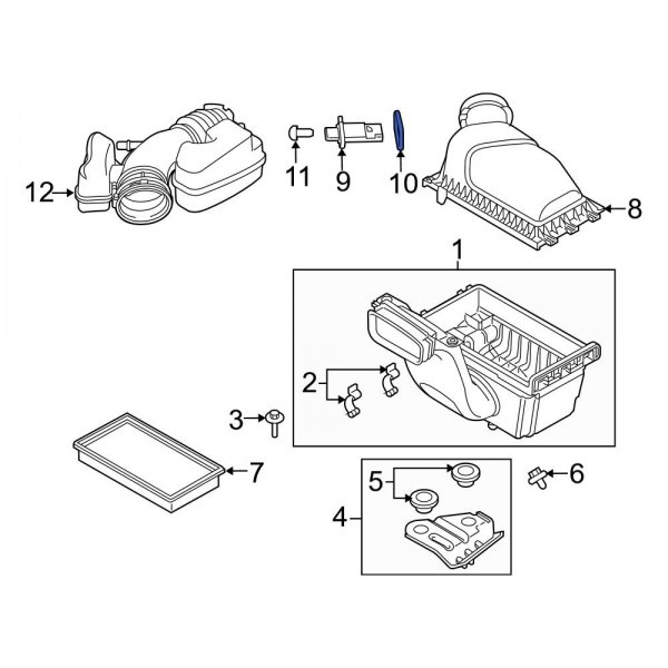 Mass Air Flow Sensor Seal