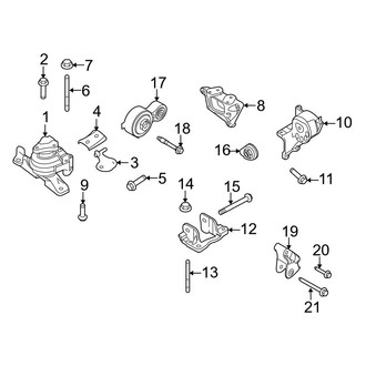 Ford OE - Engine / Transaxle - Engine & Transmission Mounting (W Engine VIN Character)