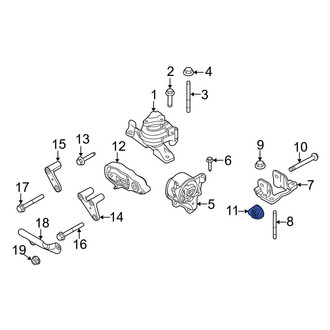 Ford OE - Automatic Transmission Mount Nut