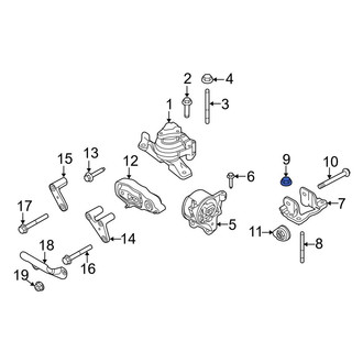 Ford OE - Automatic Transmission Mount Nut