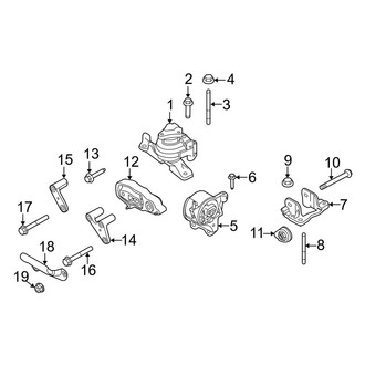 Ford OE - Engine / Transaxle - Engine & Transmission Mounting (8 Engine VIN Character)