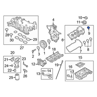 Ford OE - Outer Engine Valve Cover Washer Seal