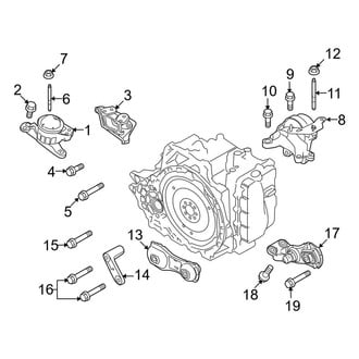 Ford OE - Engine / Transaxle - Engine & Transmission Mounting (T Engine VIN Character)