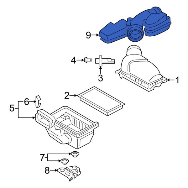 Engine Air Intake Hose