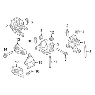 Ford OE - Engine & Transmission Mounting (3.7L)