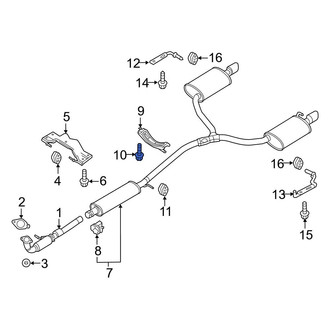 Ford OE - Rear Left Exhaust System Hanger Bolt
