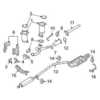 Ford OE - Exhaust System - Exhaust Components