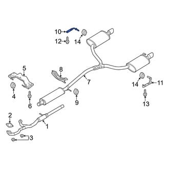 Ford OE - Left Exhaust System Hanger Bracket