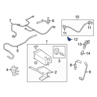 Ford OE - PCV Valve Elbow