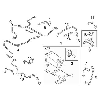 Ford OE - Emission System - Emission Components (To 11/02/2014), (T Engine VIN Character)