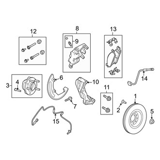 Ford OE - Front Suspension - Brake Components