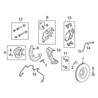 Ford OE - Front Suspension - Brake Components (SHO)