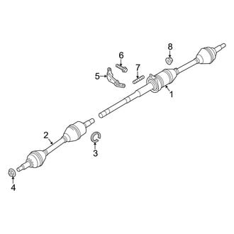 Ford OE - Front Suspension - Drive Axles (2.0L)