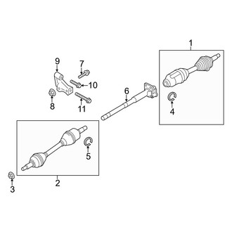 Ford OE - Front Suspension - Drive Axles