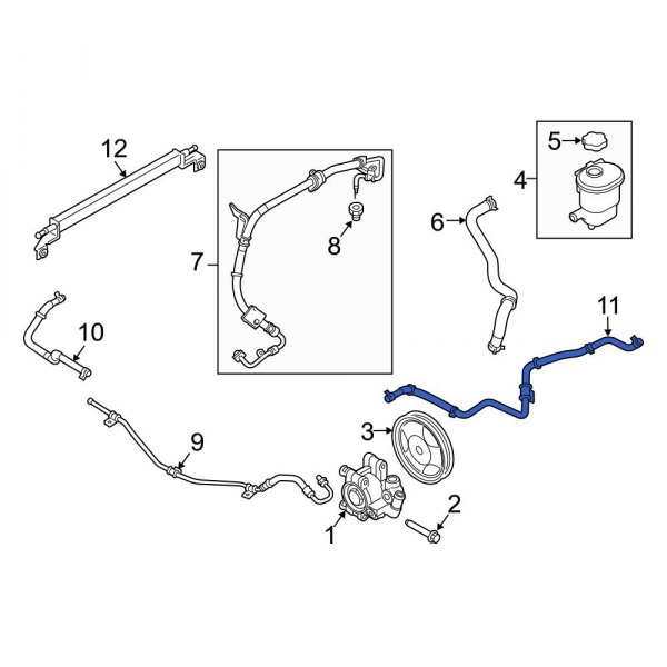 Power Steering Reservoir Hose