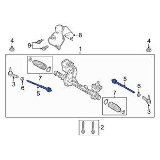 Ford OE - Inner Steering Tie Rod End