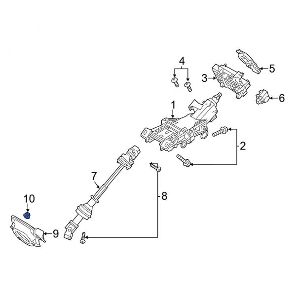 Steering Column Nut