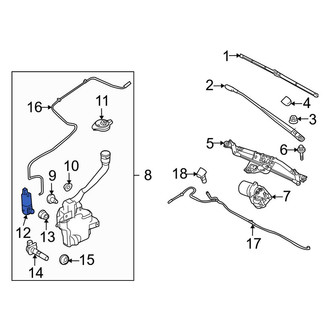 Ford OE - Windshield Washer Pump