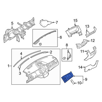 Ford OE - Instrument Panel Storage Compartment