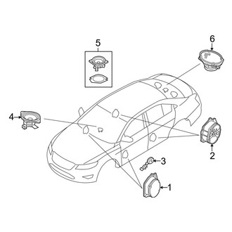 Ford OE - Instrument Panel - Sound System (Speakers)