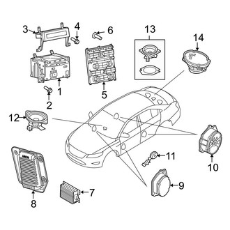 Ford OE - Instrument Panel - Sound System