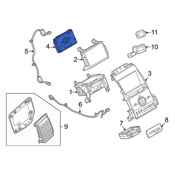 Ford OE DA5Z14D212KA - Infotainment Display Control Module