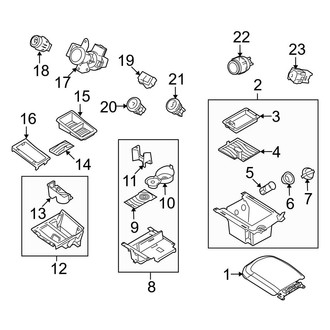 Ford OE - Center Console (Armrest, Compartments & Switches)