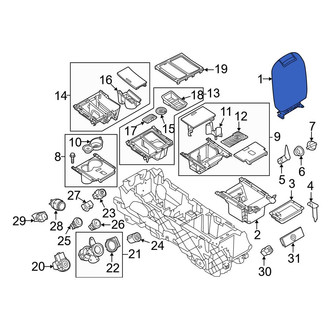 Ford OE - Center Console Armrest