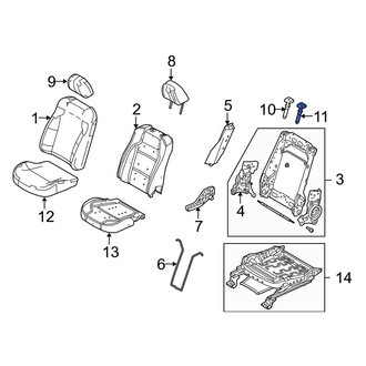 Ford OE - Rear Headrest Guide