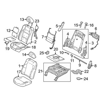 Ford OE - Seats & Tracks - Passenger Seat Components (Power Seat)
