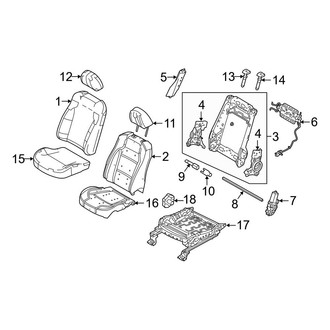 Ford OE - Seats & Tracks - Passenger Seat Components (Power Seat)
