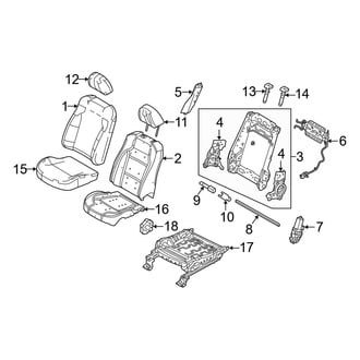 Ford OE - Seats & Tracks - Driver Seat Components