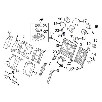 Ford OE - Rear Headrest Guide