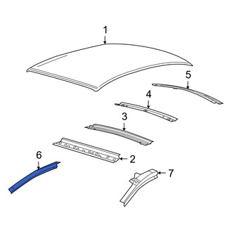 Ford OE - Right Roof Side Rail