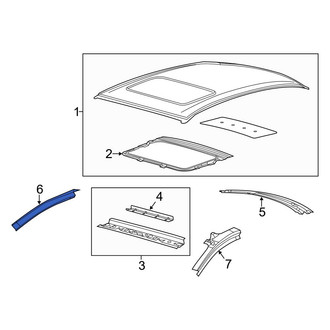 Ford OE - Right Roof Side Rail