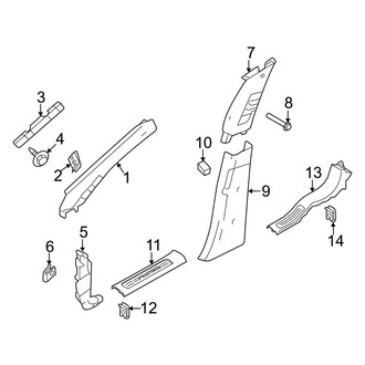 Ford OE - Pillars, Rocker & Floor - Interior Trim