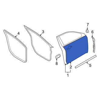 Ford OE - Front Right Outer Door Outer Panel