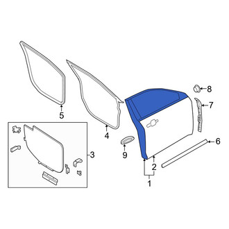 Ford OE - Front Right Door Shell