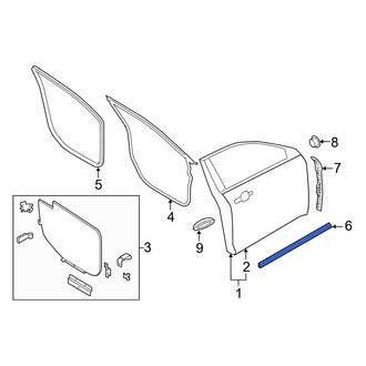 Ford OE - Front Lower Door Seal