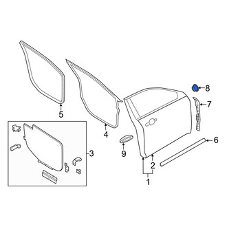 Ford OE - Front Upper Door Plug