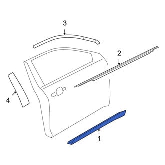 Ford OE - Front Left Door Molding