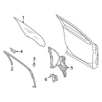 Ford OE - Front Door - Glass & Hardware (Limited / SEL / SHO)
