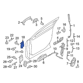 Ford OE - Front Left Upper Door Hinge