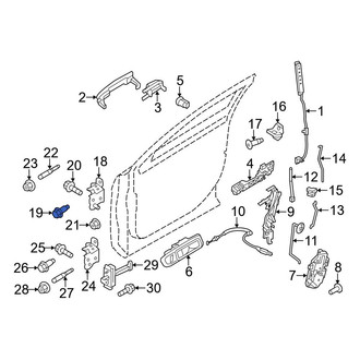 Ford OE - Upper Door Hinge Bolt