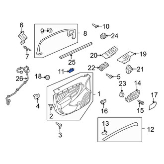 Ford OE - Door Window Molding Nut