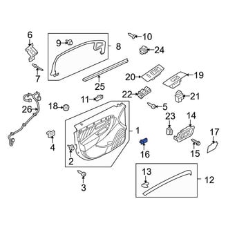 Ford OE - Inner Interior Door Handle Nut