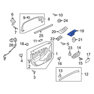 Ford OE - Front Right Door Switch Trim Panel