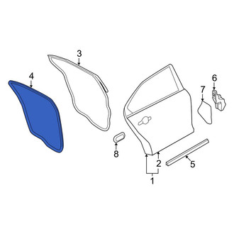 Ford OE - Rear Inner Door Seal